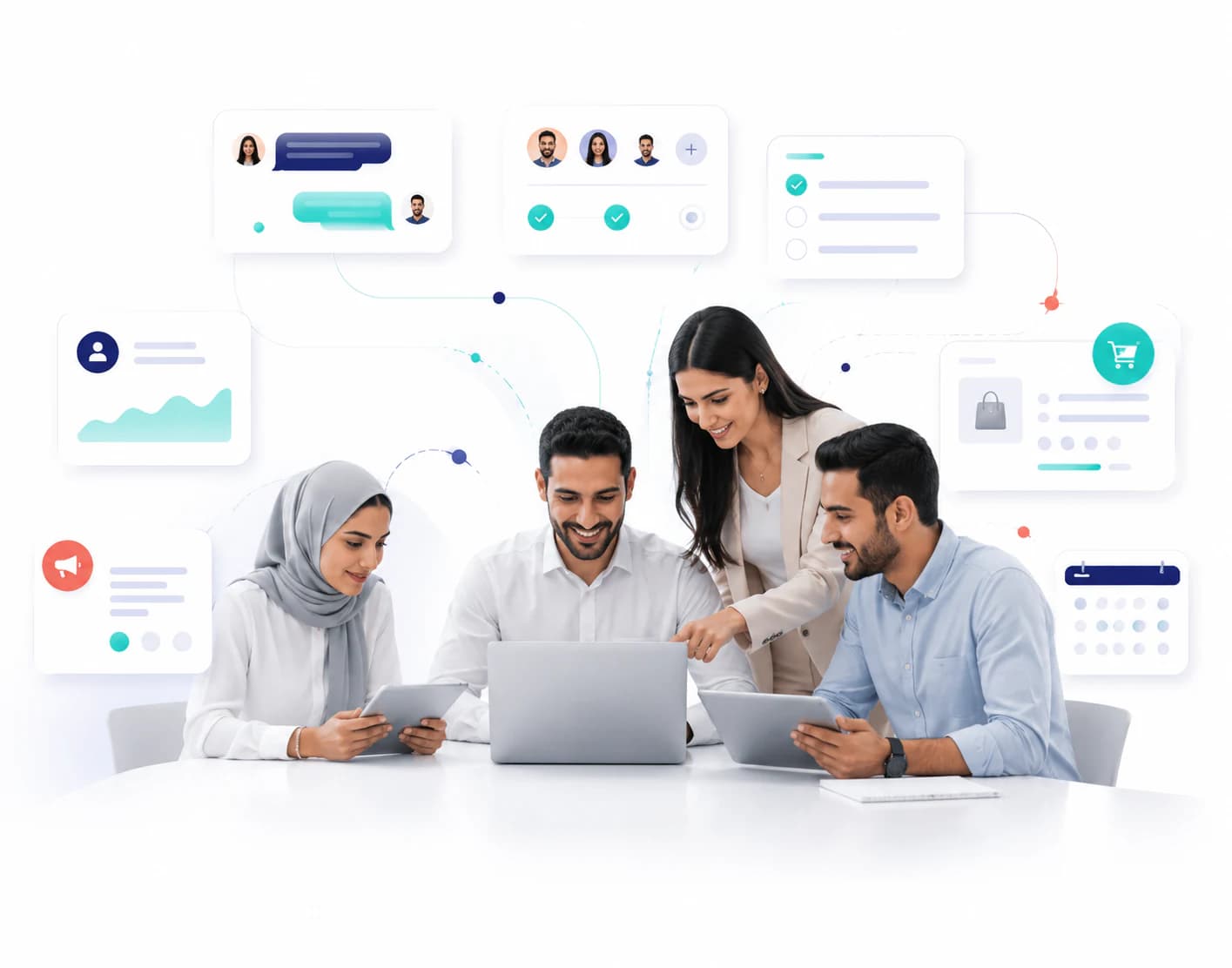 Taly interface for organizing customer conversations and daily team operations.