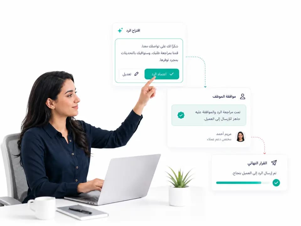 Taly AI reply suggestions inside a customer conversation