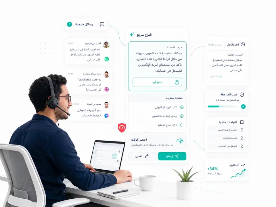 Taly AI reply suggestions inside a customer conversation: Quick suggestions